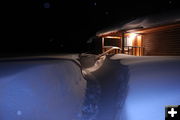 Snow tunnel pathways. Photo by Kendall Valley Lodge.