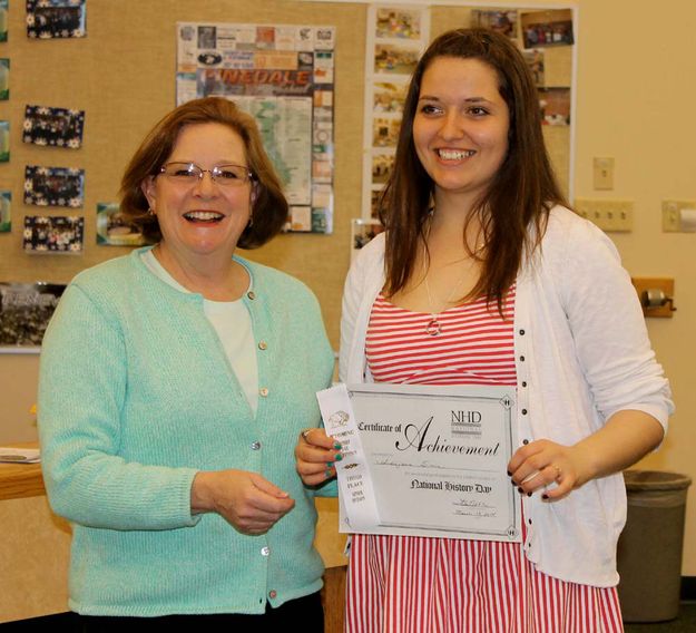 3rd Place Senior Historical Paper. Photo by Dawn Ballou, Pinedale Online.