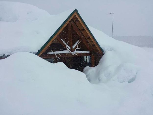 Buried. Photo by Cody Vivatson, Timberline Lodge.