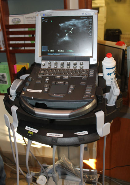 Ultrasound machine. Photo by Dawn Ballou, Pinedale Online.