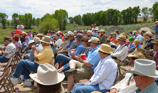 Dedication ceremony. Photo by Terry Allen.