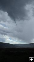 Funnel cloud or tornado. Photo by Kathy Raper.