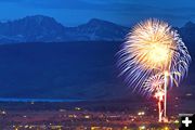 4th of July fireworks in Pinedale. Photo by Dave Bell.