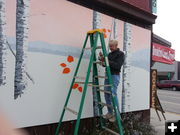 Lots of ladder work. Photo by Gina Feltner.