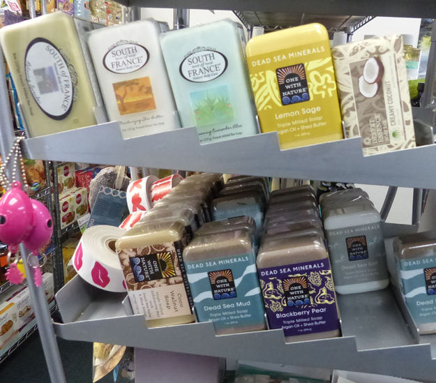 Organic soaps. Photo by Dawn Ballou, Pinedale Online.