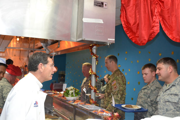 Serving the Troops. Photo by Senator Barrasso's office.