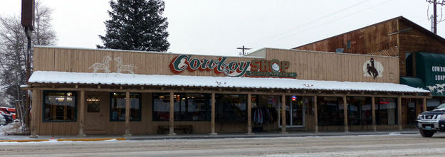 Cowboy Shop. Photo by Dawn Ballou, Pinedale Online.