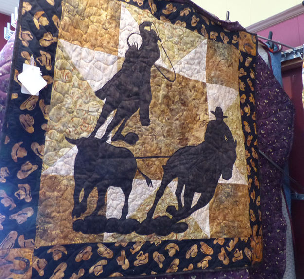 Custom-made quilts. Photo by Dawn Ballou, Pinedale Online.