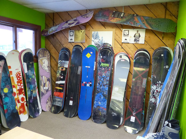 Snowboards. Photo by Dawn Ballou, Pinedale Online.