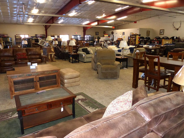 Living and dining furniture. Photo by Dawn Ballou, Pinedale Online.