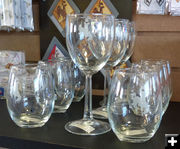 Wyoming glassware. Photo by Dawn Ballou, Pinedale Online.