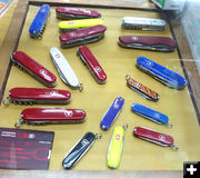 Swiss Army knives. Photo by Dawn Ballou, Pinedale Online.