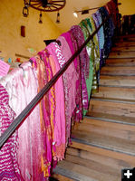 Scarf rail. Photo by Dawn Ballou, Pinedale Online.