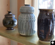 Rita Donham pottery. Photo by Dawn Ballou, Pinedale Online.