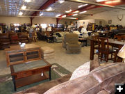 Living and dining furniture. Photo by Dawn Ballou, Pinedale Online.