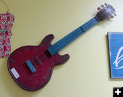 Guitar on the wall. Photo by Dawn Ballou, Pinedale Online.