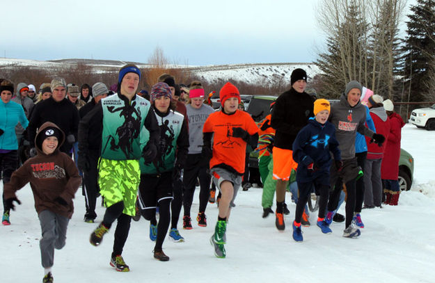 And they are off. Photo by Ellen Sheppard.