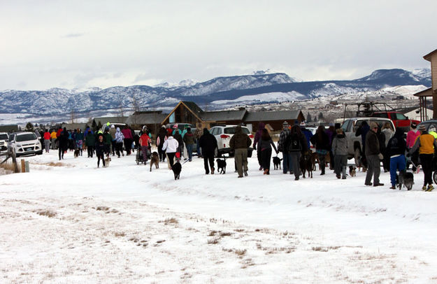 Walkers and Dogs on the course. Photo by Ellen Sheppard.