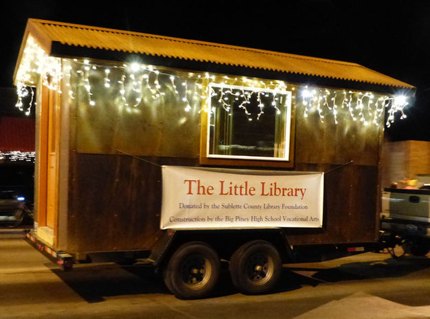 The Little Library. Photo by Dawn Ballou, Pinedale Online.