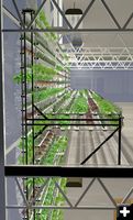 Carousel plant racks. Photo by Vertical Harvest.