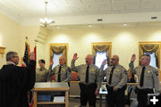 Sheriff Steve Haskell and staff. Photo by Deanne Swain.