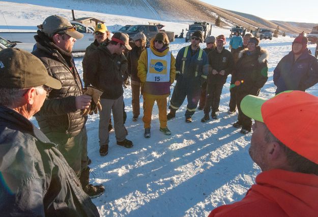 Morning meeting. Photo by Chris Havener.