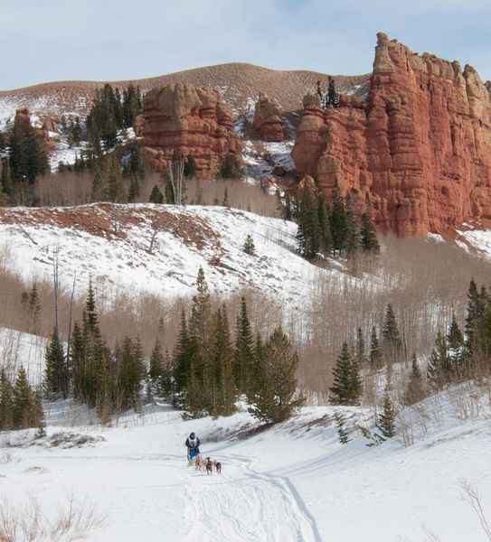 Red Castle rocks over Bare Pass. Photo by Chris Havener.