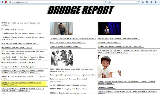 SCSO on Drudge. Photo by Pinedale Online.