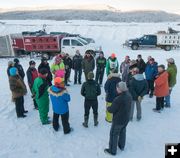 Pre-race meeting. Photo by Chris Havener.