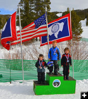 Podium - Boys under 8. Photo by Terry Allen.