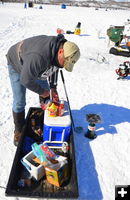 Getting a snack. Photo by Terry Allen.