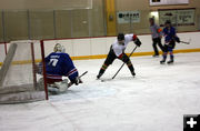 Grove at net. Photo by Nan Stinson.