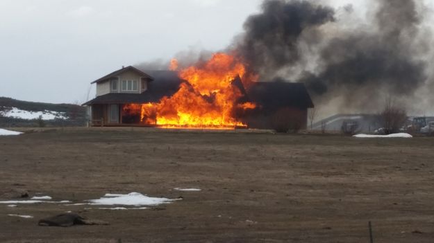 Fire. Photo by Sublette County Fire.