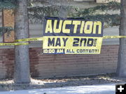 Auction May 2nd. Photo by Dawn Ballou, Pinedale Online.