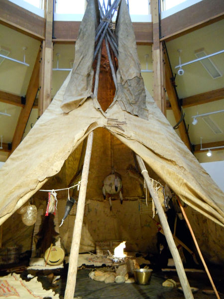 Chief American Horse Tipi. Photo by Museum of the Mountain Man.