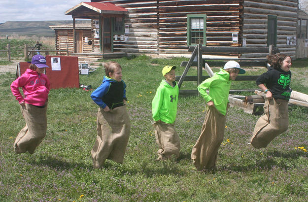 Gunny Sack Race. Photo by Pinedale Online.