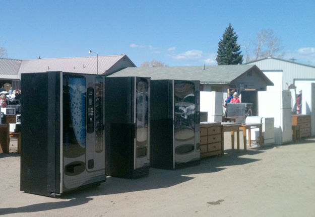 Pop machines. Photo by Dawn Ballou, Pinedale Online.