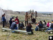 At the Beaver Press. Photo by Dawn Ballou, Pinedale Online.