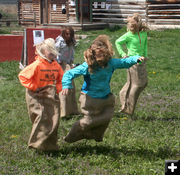 Potato Sack Race. Photo by Pinedale Online.