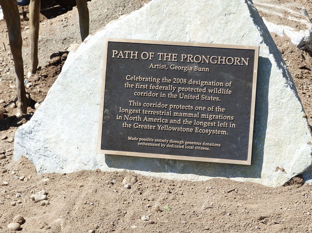 Plaque. Photo by Pinedale Online.