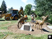 Pronghorn sculpture. Photo by Pinedale Online.