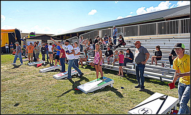 The Cornhole Game. Photo by Terry Allen.