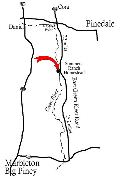 Map to Homestead. Photo by Sommers Homestead.