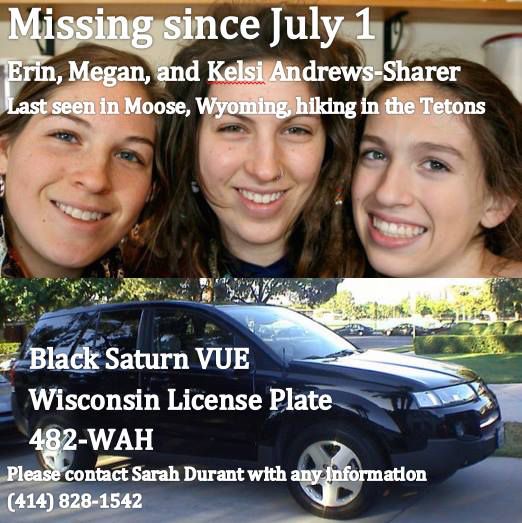 Missing girls and car. Photo by Sarah Gammons Durant.