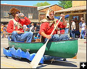 Paddling for the Forest Service. Photo by Terry Allen.