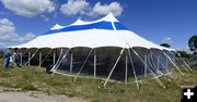 Big tent. Photo by Dawn Ballou, Pinedale Online.