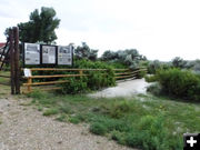 Flooding out front. Photo by Dawn Ballou, Pinedale Online.