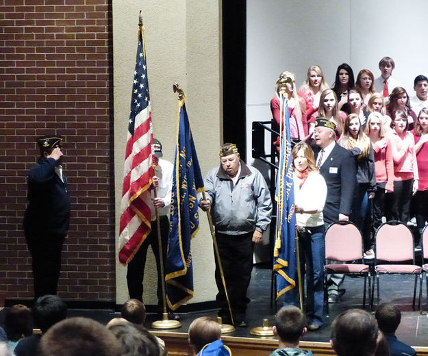 Color Guard. Photo by Dawn Ballou, Pinedale Online.