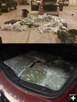 Marijuana cargo. Photo by Wyoming Highway Patrol.