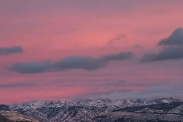 Morning Alpenglow. Photo by Dave Bell.